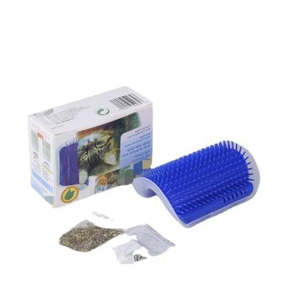 China Cat Scratching And Scraping Device Pet Wedge Device Pet Massage Stocked Scratching Brush Cat Products Wholesale for sale