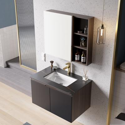 China Customized Modern Bathroom Vanity Cabinet Double Bathroom Vanity Solid Wood Sink for sale