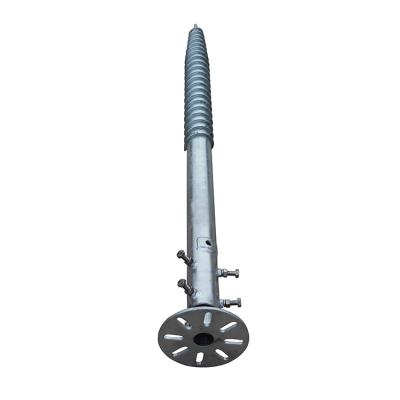 China Hot Dip Galvanizing Solar Supersolar Mounting Steel Anchor With Clamp Ground Screw Solar Mounting for sale