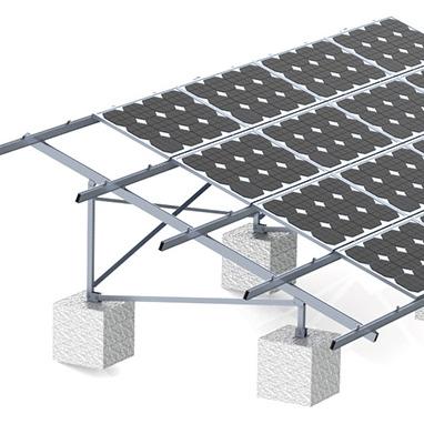 China OEM SUS304 ODM Best Design Super Solar Flat Concrete Roof PV Rack Solar Power Rack With Framed Solar Module for sale