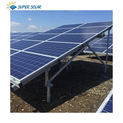 China Galvanized Steel PV Racking Structure Super Solar Panel Ground Pole Mount Ground Mount Solar Racking Systems for sale