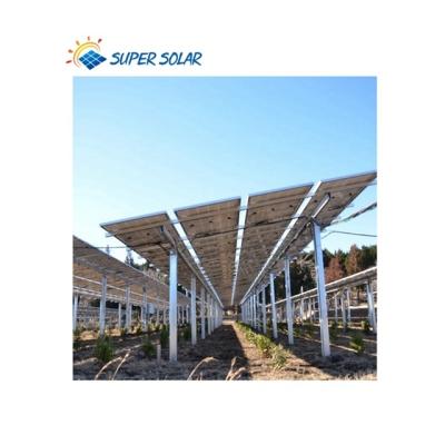 China Commercia SuperSolar New Model Ground Mounting Structure Bracket Kits Solar Rack Mount System On Grid for sale