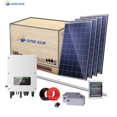 China DC 220v ac 5kw super solar home solar power system small off solar system for sale