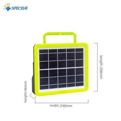 China Super Solar Home Emergency Lamp Rechargeable Solar Home Lighting System With USB Input for sale