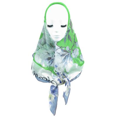 China New High Quality Polyester Style Square Print Veil Headscarf Ladies Hijab Scarf For Women Shawls Light Weight for sale