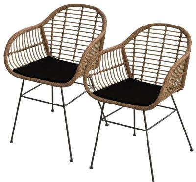 China sustainable & Amazon Cheapest Beautiful Patio Garden Rattan Chairs 2pcs for sale