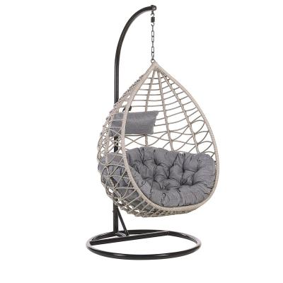 China sustainable & Beautiful Round Amazon Patio Hanging Chair With Frame 97cm Rattan for sale