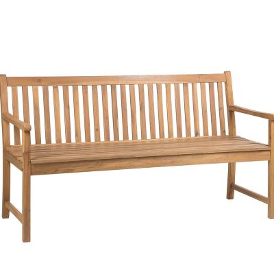 China Durable acacia wood garden bench 160 cm for backyard garden for sale