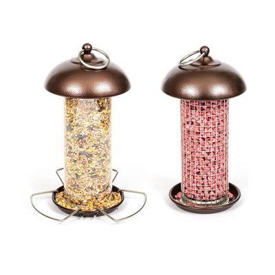 China Auto Copper Paint Finishing Small Bird Feeder Wild Bird Feeder for sale