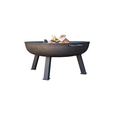 China Lightweight cast iron portable metal fire pit gardenesque alloy steel round fire pit with stand for sale