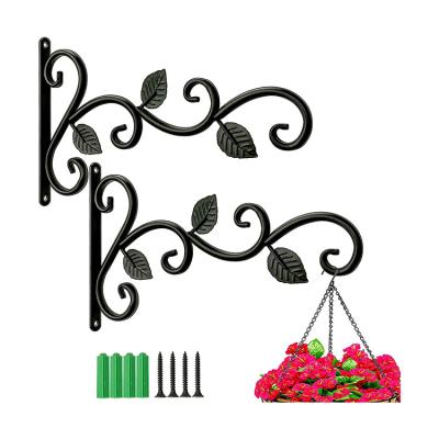 China Outdoor Metal Garden Hook 2 Pcs Outdoor Hanging Basket Basket Bracket for sale