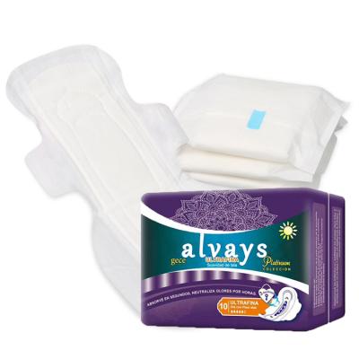 China Best Price Target Super Absorbent Brands In Dubai On Amazon Sanitary Pads for sale