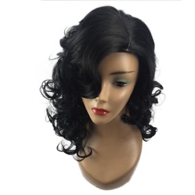 China Factory direct wholesale high temperature fiber full lace short wig for women for sale