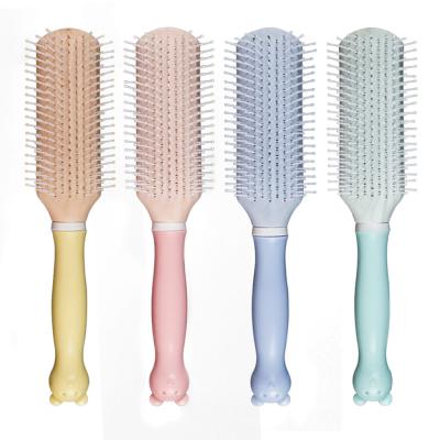 China Wholesale Comfortable Cartoon Massage Around Comb Head Teeth Care Scalp Hair ResinComb For Kids for sale