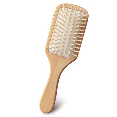 China Waterproof Factory Direct Natural Comfortable Hair Teeth Care Wooden Scalp Hair Brush for sale