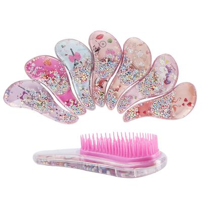 China Wholesale Waterproof Mini Cartoon Massage Detangling Hair Brush Scalp For Kids for sale