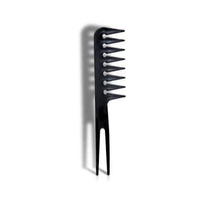 China Black Barber Accessories Oil Head Comb Home/Salon For Man Professional Stylist Tool Hair Detangler Comb for sale