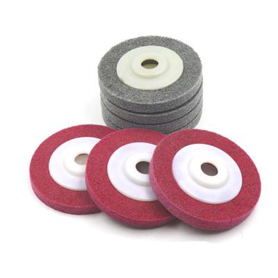 China Wholesale Price Fine Polishing Wheel Flap Parallel Nylon Polishing Nonwoven Abrasive Wheel for sale