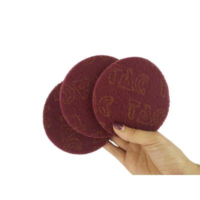 China Reliable Rust Removal Factory Direct Cost Effective Round Red Abrasive Scouring Pad for sale