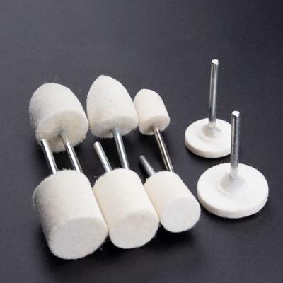 China Wholesale custom made dremel rotary tool head wool felt head high quality polishing and grinding wheel polishing grinding head for sale