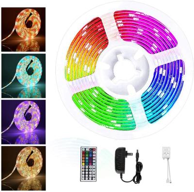 China Wholesale Hotel DC12V 30leds waterproof 16.4ft SMD 5050 led strip light kit with 44 key remote for light bar kitchen home bed for sale