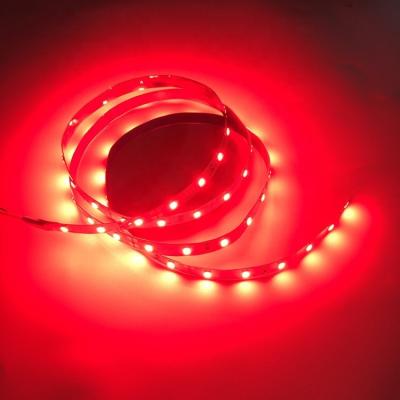 China Desktop 2835 60led/m 12V IP20 Non-waterproof Red Color Led Light Strip for sale