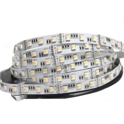 China Hotel DC12V IP20 Cable RGBWW 24V 60leds 5 in 1 RGB CCT Led Strip For Indoor for sale