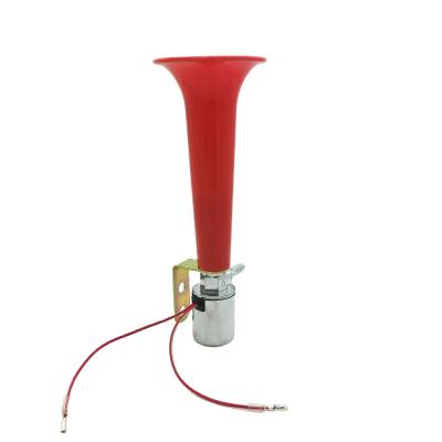 China Metal + Plastic Hot Sale Customized Selectable Red Air Horn 12v 24V Truck Air Horn Air Tuner for sale