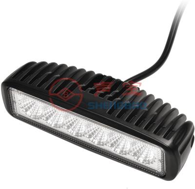 China Safe Driving 18W Offroad Driving Working Light IP67 Waterproof 6 Inch 15.24CM 6 LED Chips LED Light Bar for sale