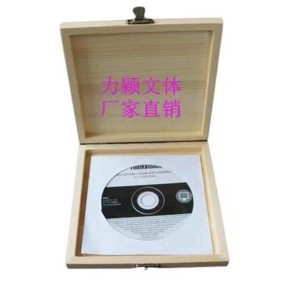 China Aseptic Wooden Flip CD Storage Box for sale