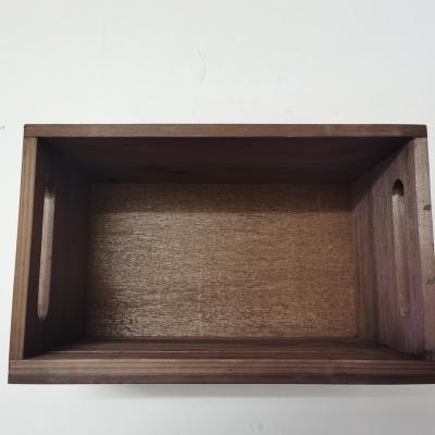 China / China Rectangular Black Supplier Wholesale Good Quality Storage Rope Wooden Box for sale