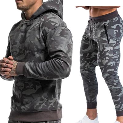 China OEM Logo Unisex Jogger Sweatsuits Antibacterial High Quality Fitness Tracksuit Gym Jogging Hood Set Men Antibacterial Custom Made for sale