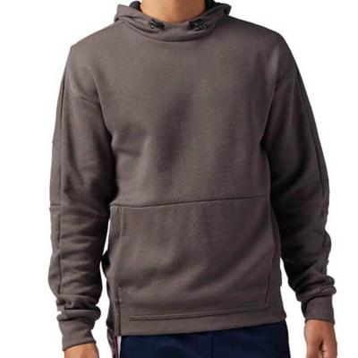 China Anti-pilling anti-pilling high neck men fleece pullover hoodies wholesale fitness sweatershirt sleeve hoodie customized by pullover factory price top hoodie along for sale