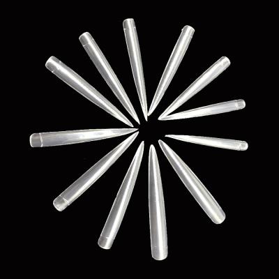 China NT1 12Pcs/Pack DIY Full Cover French Nail Styli Pointed French Tips Long On Nails For Nail Art for sale