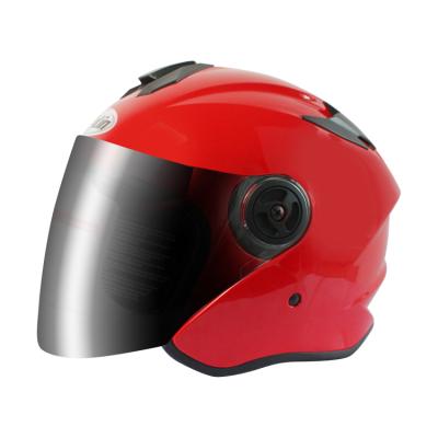 China Good Quality ABS Kylin Helmet EEC DOT Approved Adult Open Face Motorcycle Helmet With Sun Visor Half Face ABS Casco Material Factory for sale