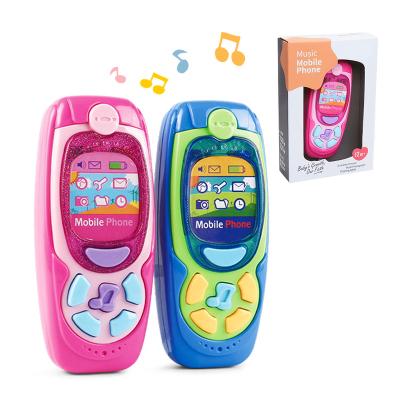 China Music and Light Baby Learning Toy Musical Baby Toy Mobile Phone with Light and Music Cartoon Baby Educational Toy for sale