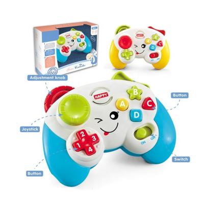 China Hands On Ability Multifunctional Musical Interesting Baby Gamepad Infant Toy For Children Educational Toy Gamepad With Light And Sound for sale