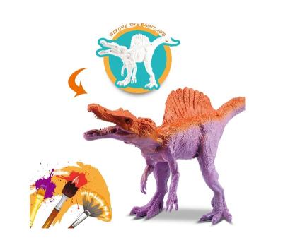 China Factory Made Plaster Dinosaur Painting Educational Toy Painting For Kids Blank Color Matching Diy Kit Toys for sale