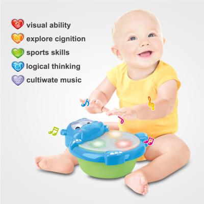 China Hot Sell Baby Musical Toys Children's Educational Kindergarten School Plays Educational Infant Bongo Drum Toy Musical Instrument for sale