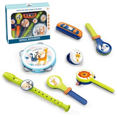 China New Style Educational Musical Instrument Set Toy Musical Instrument Set Educational Percussion Rhythm Drum Set Musical Instruments for sale