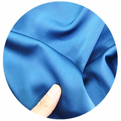 China Silk Memory Draps Occasion Dress Blouse Fabric Polyester Like Satin Overflowing Twisted Fabric For Dress for sale