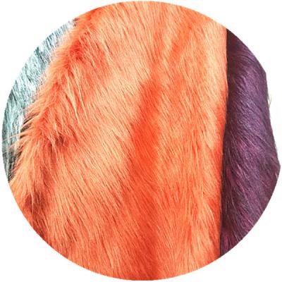 China Upholstery Factory Direct Sale High Quality Auto Synthetic Fur Fabric For Fur Slippers Fur Slides For Women for sale