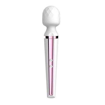 China Food Grade Silicone + ABS USB Rechargeable Vibrator Magic Wand Women Held Magic G Spot AV Vibrator Body Massager 10 Speeds Vibration For Female Sex Masturbation for sale