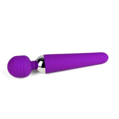 China Environmentally Friendly Vibrating Silicone+ABS Silicone Vibrator AV Wand Massager 10 Speed ​​Adult AV Wand Rechargeable Vibrator for sale