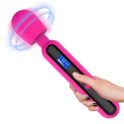 China Silicone+abs Waterproof Electronic Wireless Wand Massager Handheld Electric Massager G Spot Personal Sex Toys AV Wand Massager For Women for sale