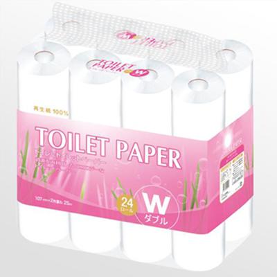 China Free Sample 2ply Scrap Eco-friendly Toilet Paper Tissue Rolls Natural Bamboo Paper Pulp Wrapping Tissue for sale