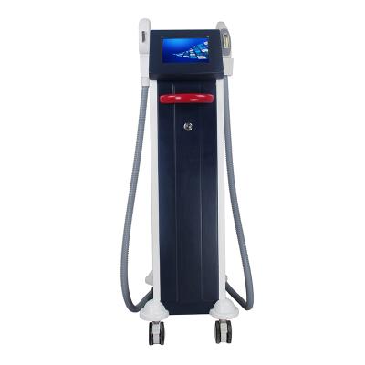 China Professional Q-Switch SHR Dual Handle Hair Removal IPL Laser Permanent Hair Removal Machine for sale