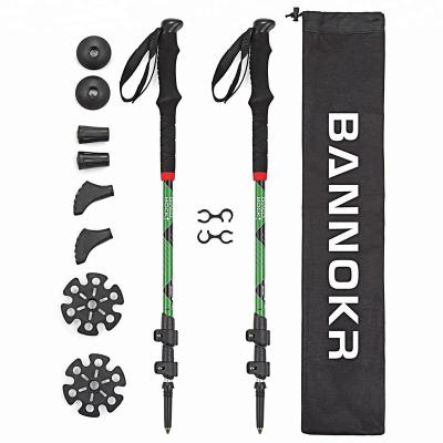 China Outdoor Sports Ninghai 7075 Telescopic Nordic Trekking Aluminum Poles Canes for sale