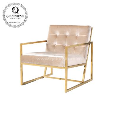 China European Stable Leisure Metal Velet Style Italian Luxury Chair for sale