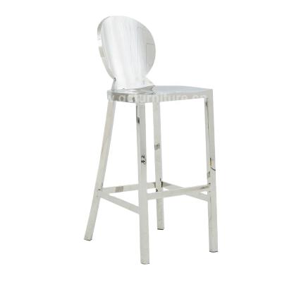 China Wholesale Modern Stainless Steel Chair For Bar Luxury Bar Chair For Sale Metal Stools Modern Bar Chairs for sale